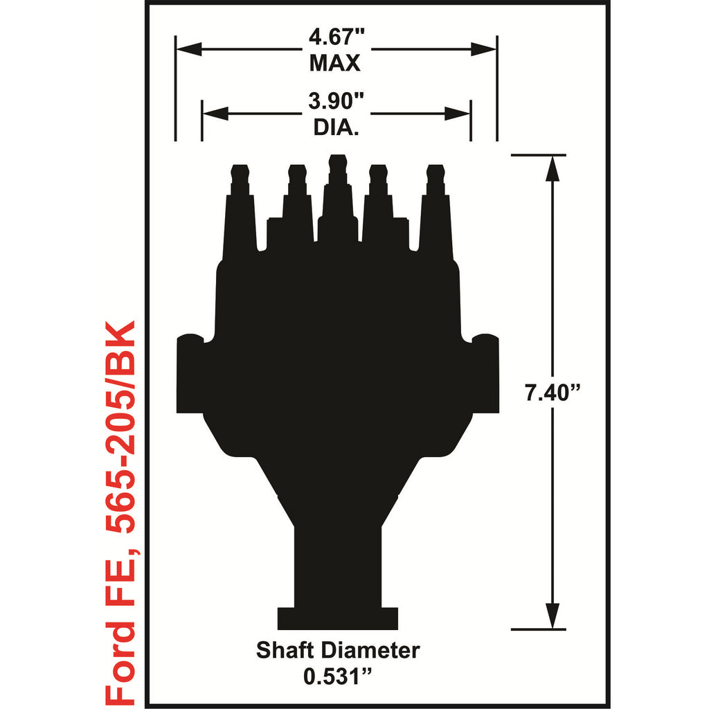 Efi-Dual-Sync-Ford-Fe-Distributor