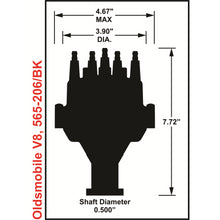 Load image into Gallery viewer, Efi-Dual-Sync-Oldsmobile-Distributor,-Black