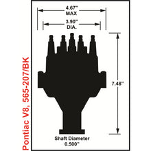 Load image into Gallery viewer, Efi-Dual-Sync-Pontiac-Distributor,-Black