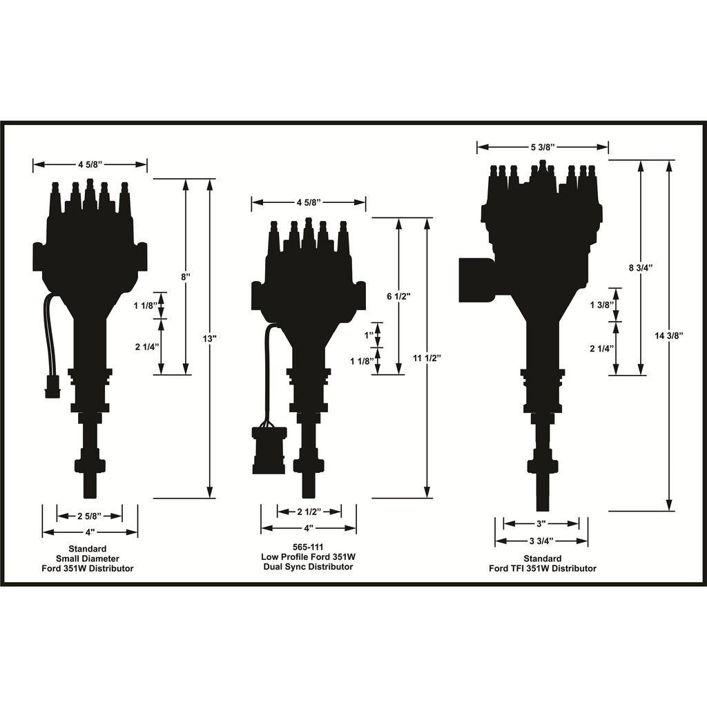 Efi-Low-Profile-Sbf-Dual-Sync-Distributor