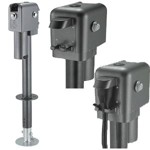 Elect-3000-Lb-Cap-18-Travel-With-6-Drop-Down-Leg-3-St-Leds-WO-Remote-Slvr
