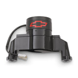 Proform 141-651 Electric Engine Water Pump; Aluminum; Black with Bowtie Logo; Fits SB Chevy