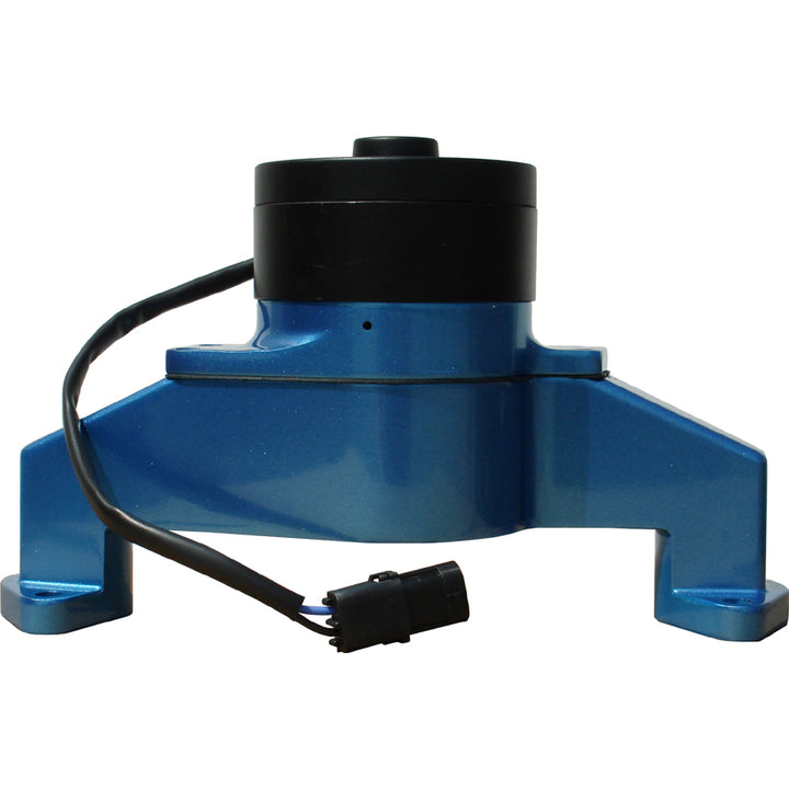 Electric-Engine-Water-Pump;-Aluminum;-Blue-Powder-Coat;-Fits-Bb-Chevy-Engines