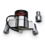 Proform 141-650 Electric Engine Water Pump; Aluminum; Chrome with Bowtie Logo; Fits SB Chevy