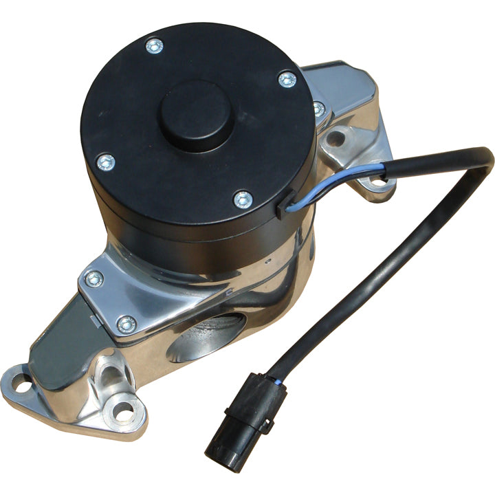 Electric-Engine-Water-Pump;-Aluminum;-Polished-Finish;-Fits-Sb-Ford-Engines