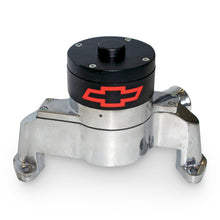 Load image into Gallery viewer, Electric-Engine-Water-Pump;-Aluminum;-Polished-With-Bowtie-Logo;-Fits-Sb-Chevy