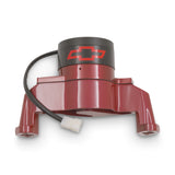 Proform 141-652 Electric Engine Water Pump; Aluminum; Red with Bowtie Logo; Fits SB Chevy