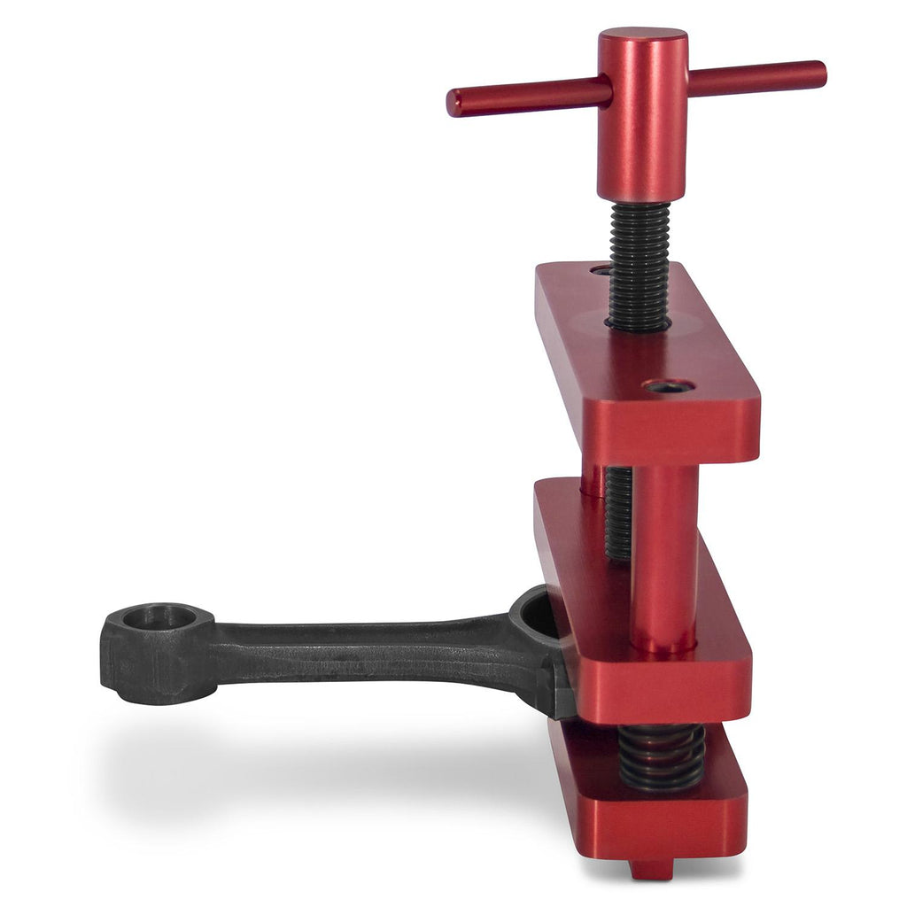 Engine-Connecting-Rod-Vise;-Standard-Model;-Red-Anodized-Aluminum-Construction