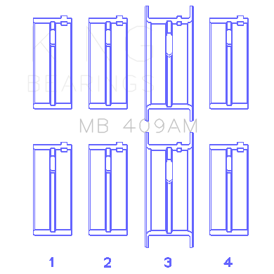 Engine-Crankshaft-Main-Bearing-Set