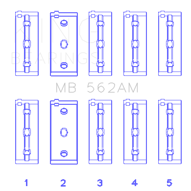 Engine-Crankshaft-Main-Bearing-Set