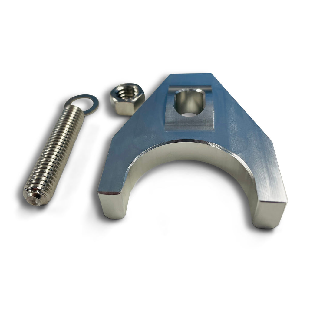 Engine-Distributor-Clamp;-Heavy-Duty;-Polished-Finish;-Fits-Chevy-V8V6-Engines