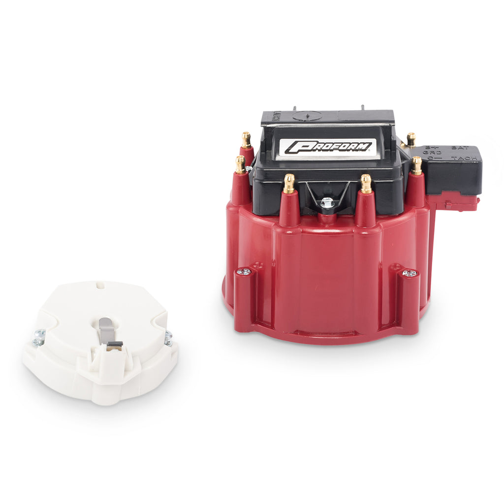 Engine-Distributor-Gm-Hei-Coil;-Cap-And-Rotor-Kit;-Red-Cap