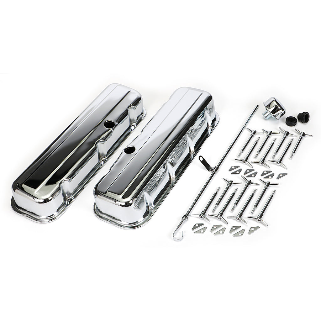 Engine-Kit;-Bb-Chevrolet-396454-(Mark-Iv);-Tall-Valve-Covers-Chrome195964-Pontiac-Engines