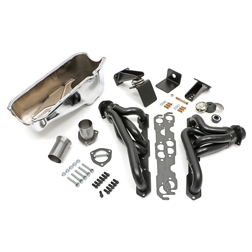 Engine-Swap-In-A-Box-Kit;-5578-Sb-Chevy-In-7286-Jeep-Cjuncoated-Hedders195964-Pontiac-Engines