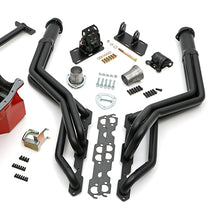 Load image into Gallery viewer, Engine-Swap-In-A-Box-Kit;-86-00-Sb-Chevy-In-82-04-S10S15;Long-Tube-Black-Coated