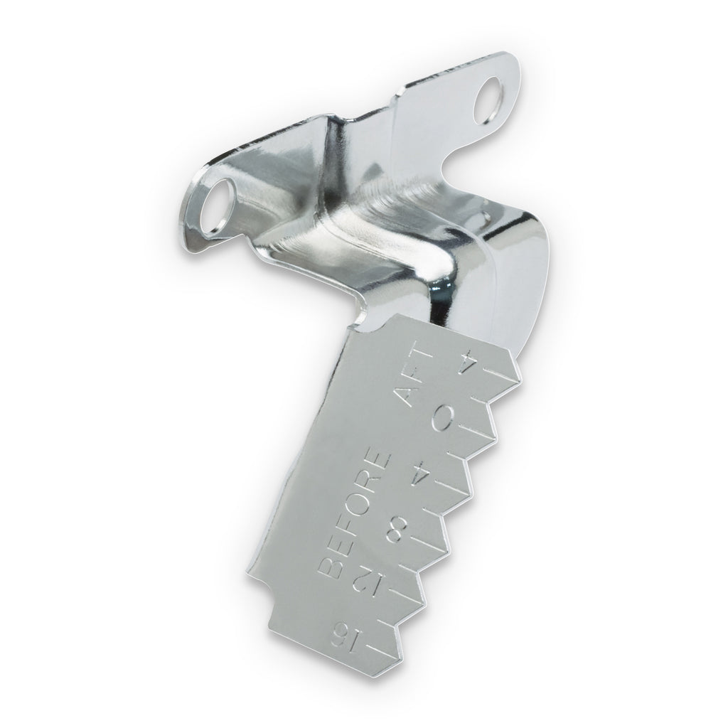 Engine-Timing-Tab;-Chrome;-Fits-Big-Block-Chevy-Using-8-Inch-Balancer