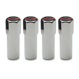 Proform 141-909 Engine Valve Cover Mini Nuts; Steel; Red; Bowtie Logo; Studs Included; 4 Pc