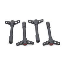 Load image into Gallery viewer, Engine-Valve-Cover-Wing-Nuts;-Shark-Gray;-Bowtie-Logo;-14-20-Thread;-4-Pack