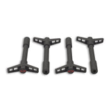 Proform 141-756 Engine Valve Cover Wing Nuts; Steel; Black; Bowtie Logo; 1/4-20 Thread; 4 Pack