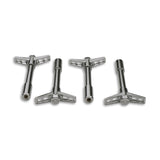 Proform 141-600 Engine Valve Cover Wing Nuts; Steel; Chrome; Bowtie Logo; 1/4-20 Thread; 4 Pack
