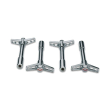Load image into Gallery viewer, Engine-Valve-Cover-Wing-Nuts;-Steel;-Chrome;-Red-Bowtie-Logo;-14-20-Thread;-4Pc