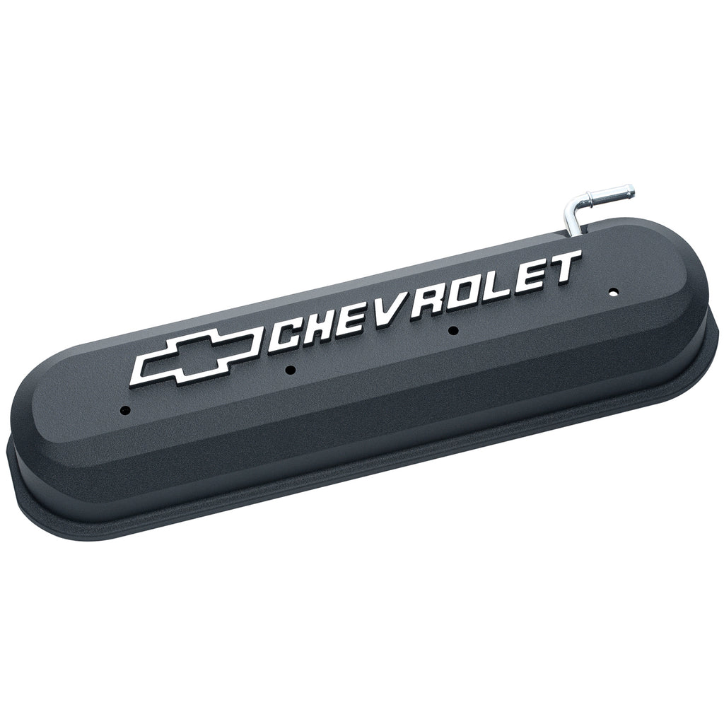 Engine-Valve-Covers;-Slant-Edge-Style;-Die-Cast;-Black-WBowtie-Logo;-Ls-Engines