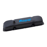 Proform 440-811 Engine Valve Covers; Steel; Black Crinkle; Mopar Emblem; B/RB/Big Block Engines