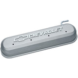 Proform 141-263 Engine Valve Covers; Tall Style; Die Cast; Gray with Bowtie Logo; LS Engines