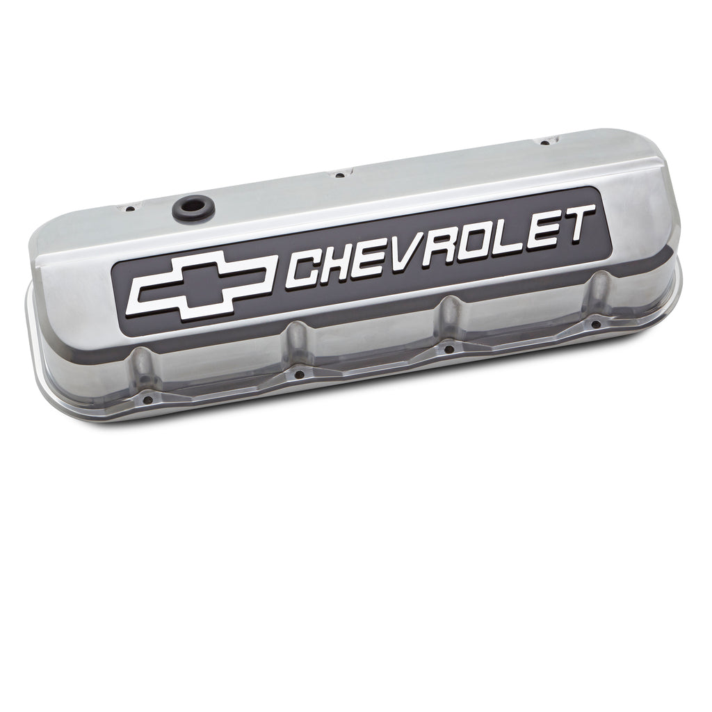Engine-Valve-Covers;-Tall;-Die-Cast;-Bb-Chevy;-Polished-W-Blackfield-Chevy-Logo