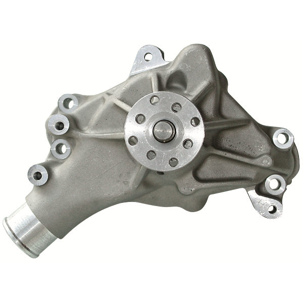 Engine-Water-Pump;-Mechanical-Long-Style;-High-Flow-Model;-Satin;-Sb-Chevy