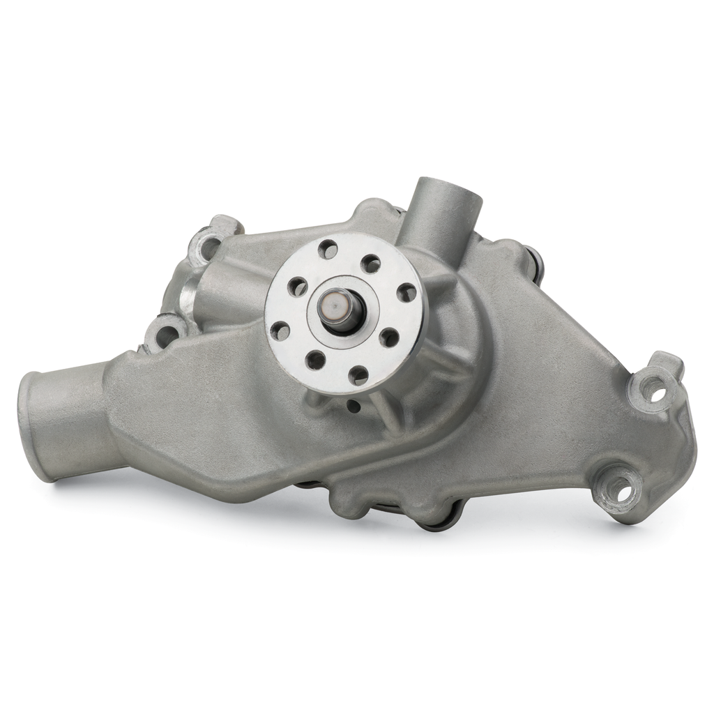 Engine-Water-Pump;-Mechanical-Short-Style;-High-Flow-Model;-Satin;-Sb-Chevy