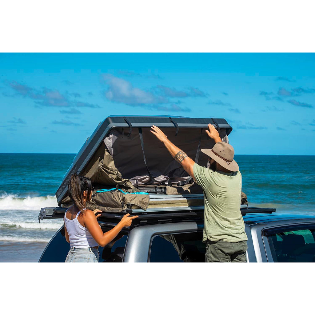 Esperance-Compact-Hard-Shell-Rooftop-Tent;-Includes-Tent-Internally-Stored-Telescoping-Ladder-Mattress-And-Cover-Internal-And-External-Led-Lighting;