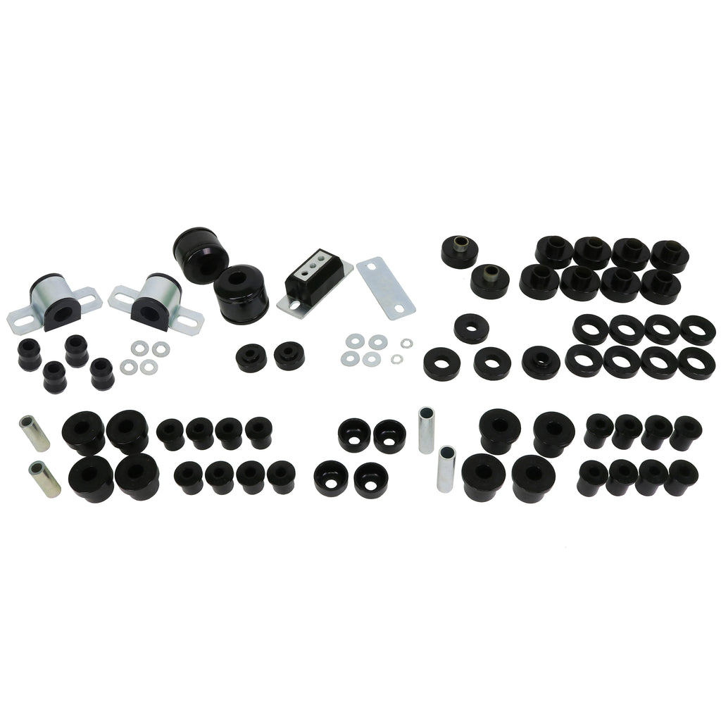Essential-Vehicle-Kit-56-Bushings-2-Saddles-4-Tubes-1-Mount-2-Bolts-2-Nuts-8-Washers-Grease-Install-Guide