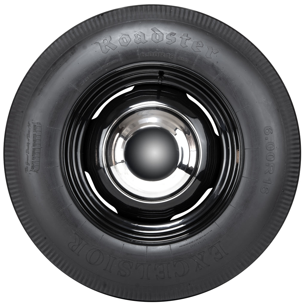 Coker 518105 650R16 ROADSTER BLACK for Select Allard Safari, Bentley R Type, Buick Roadmaster Series 70, Buick Special 40, Buick Special Series 40-B, Buick Super Series 50, Chevrolet C30 Pickup, Chrysler Airstream Deluxe Series CZ, Chrysler Imperial,