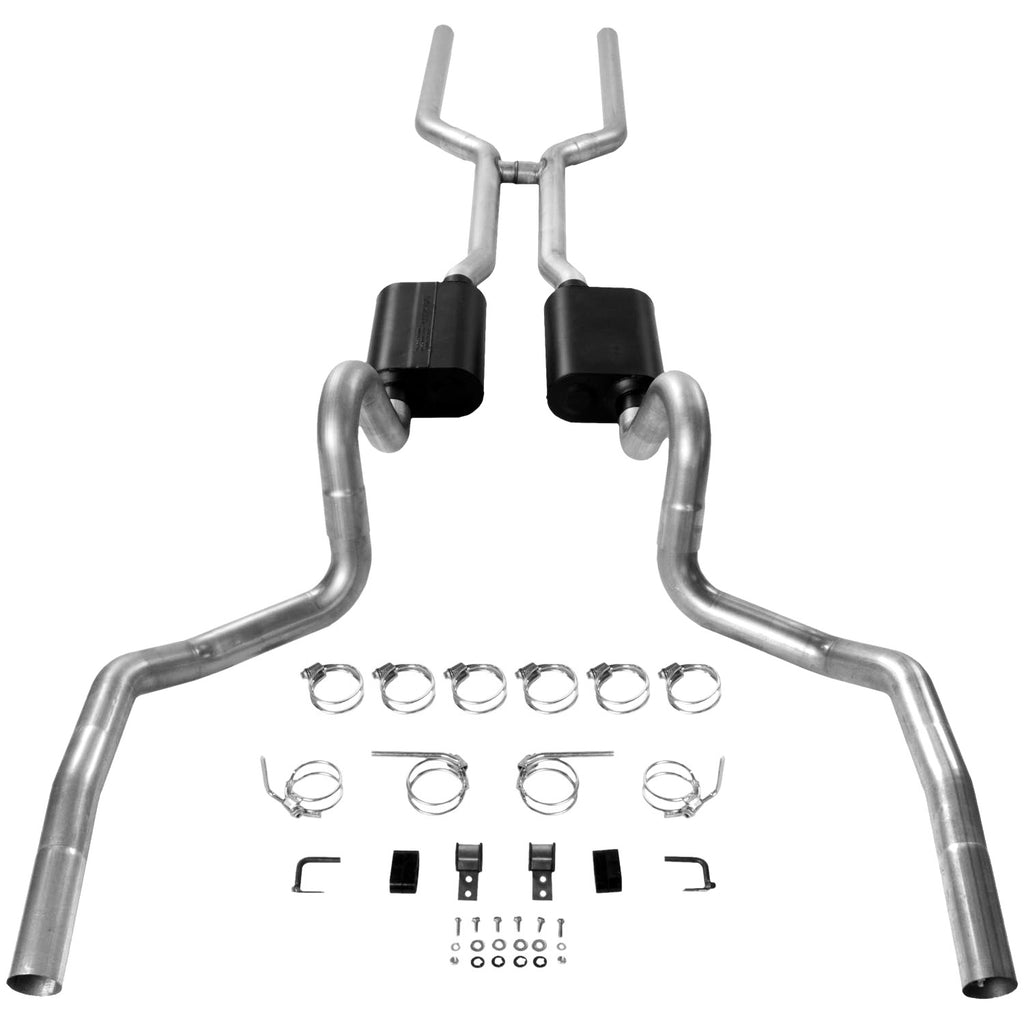 Exhaust-Kits-American-Thunder-6872-Gm-Abody-V8-All-3.00In-Mandrel-Bent-Tubi
