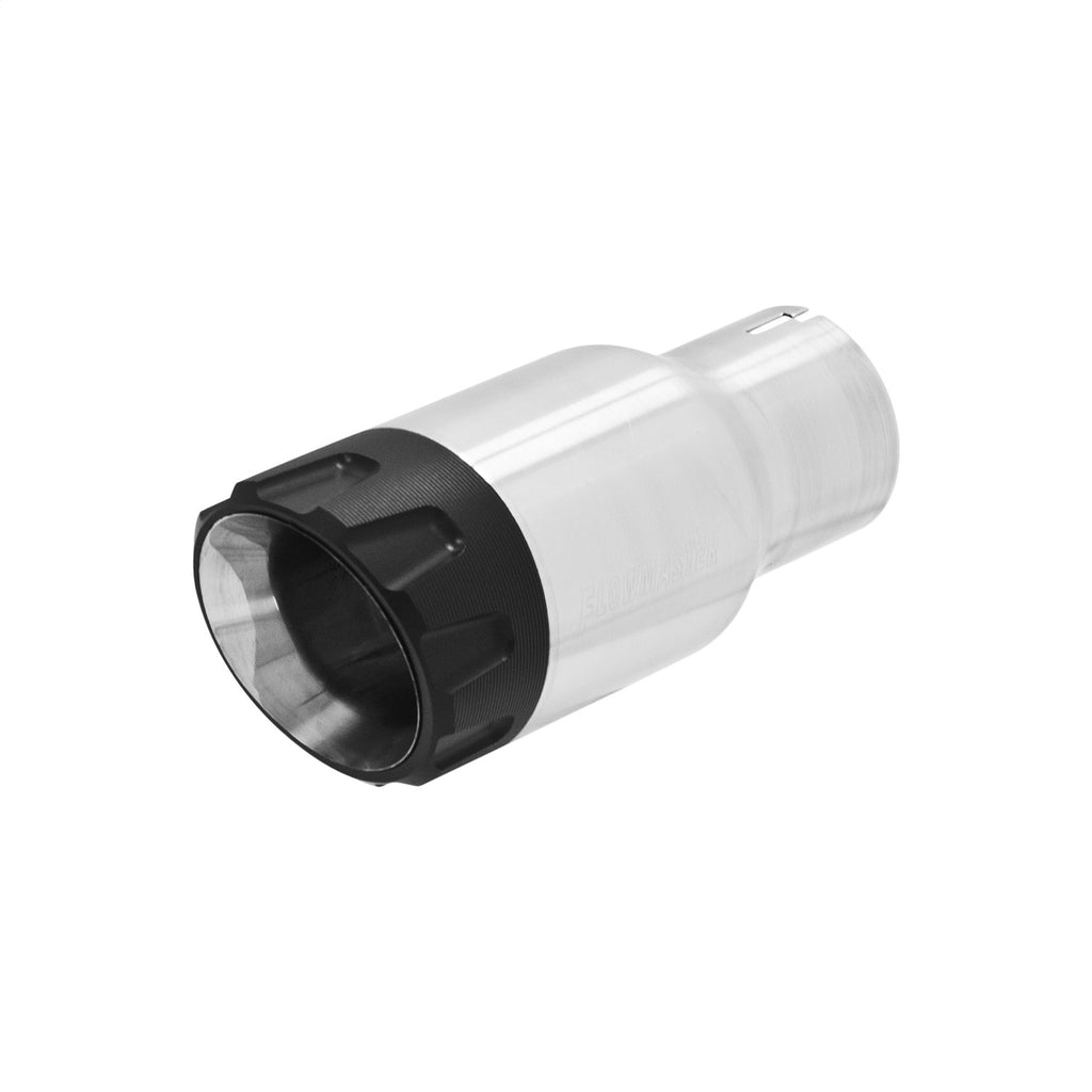 Exhaust-Tip-Brushed-Stainless-Body-Black-Aluminum-End