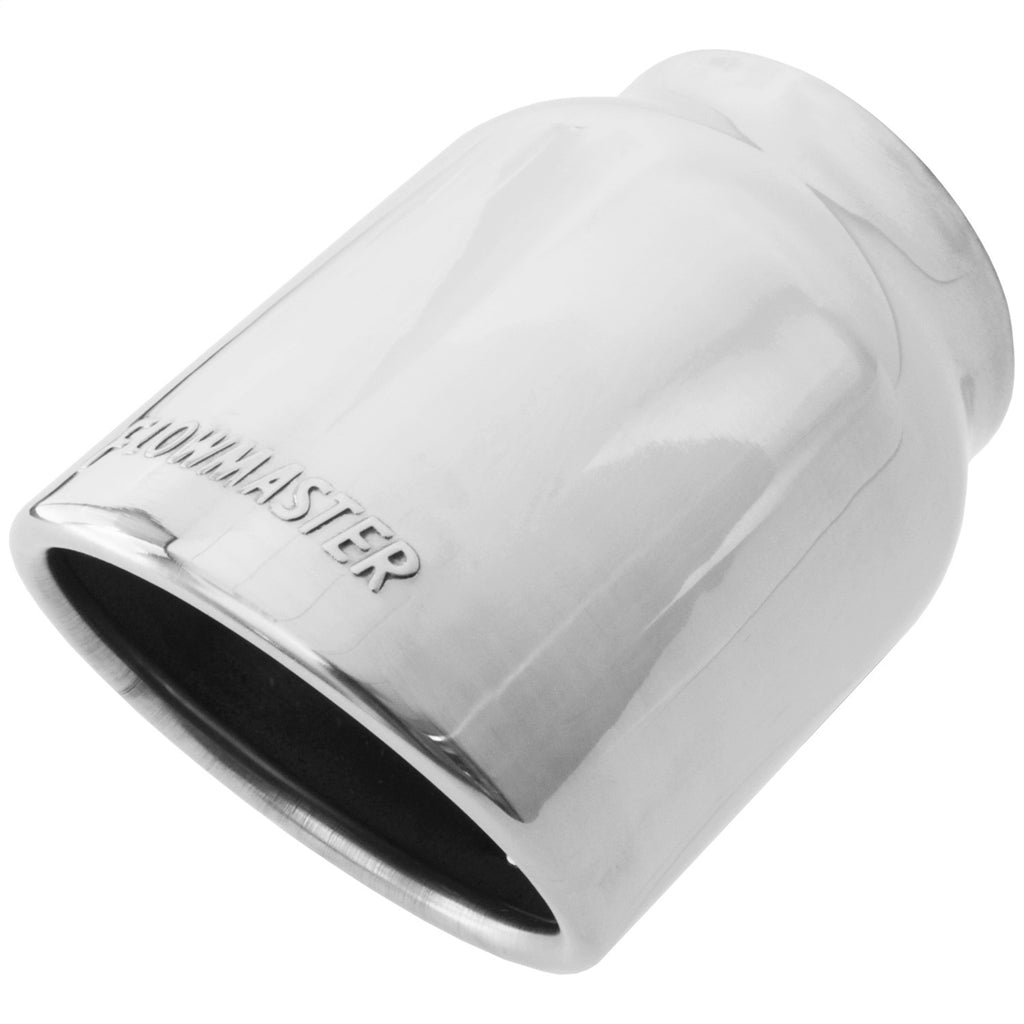 Exhaust-Tip-Embossed-Logo-Polished-Stainless-Rolled-Edge-Angle-Cut-4.00In-Ti