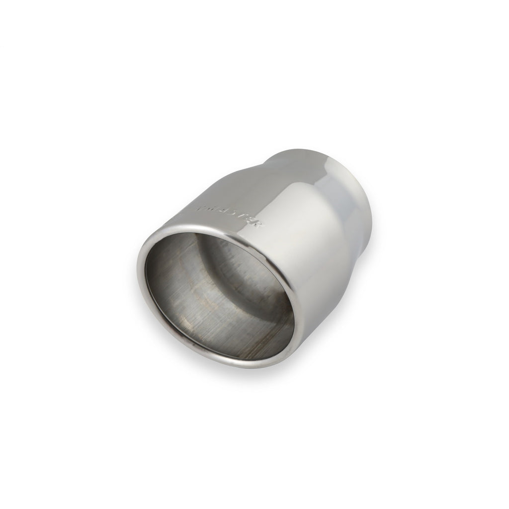 Exhaust-Tip-Embossed-Logo-Polished-Stainless-Rolled-Edge-Angle-Cut-4.00In-Ti