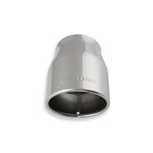 Load image into Gallery viewer, Exhaust-Tip-Embossed-Logo-Polished-Stainless-Rolled-Edge-Angle-Cut-4.00In-Ti