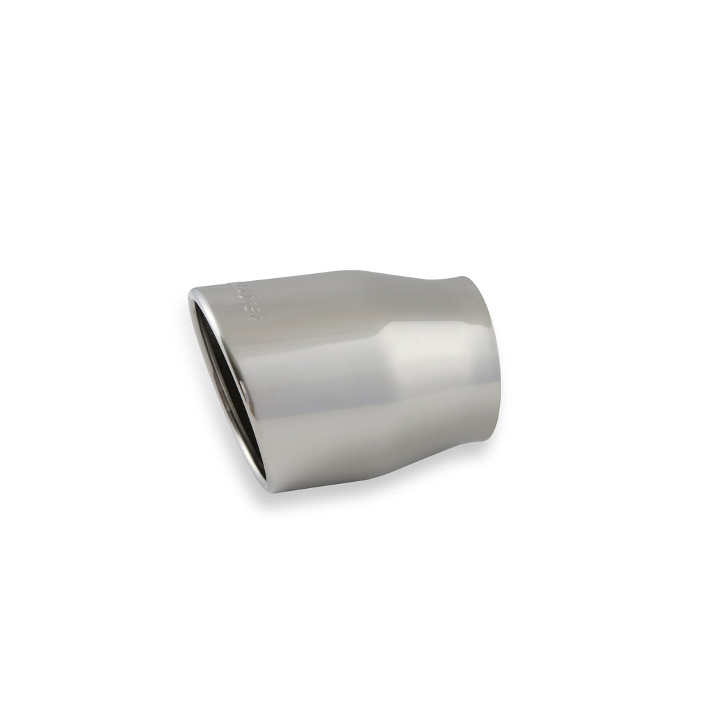 Exhaust-Tip-Embossed-Logo-Polished-Stainless-Rolled-Edge-Angle-Cut-4.00In-Ti