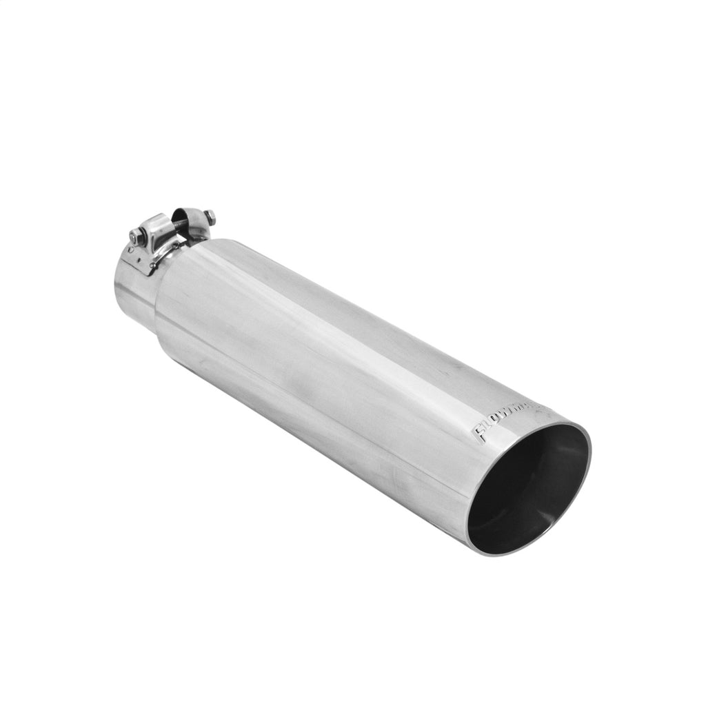 Exhaust-Tip-Logo-Embossed-Polished-Stainless-Double-Wall-Angle-Cut