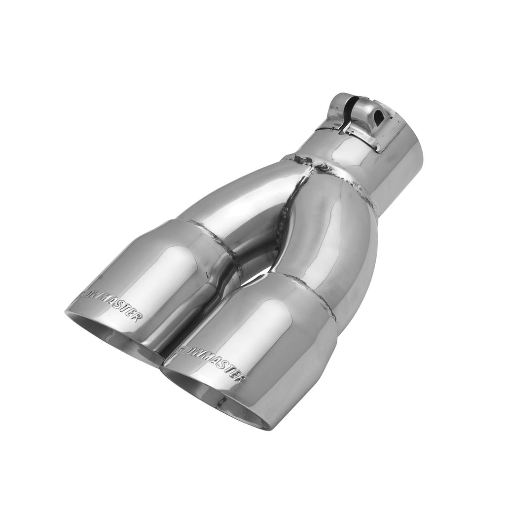 Exhaust-Tip-Logo-Embossed-Polished-Stainless-Double-Wall-Dual-Angle-Cut