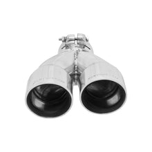 Load image into Gallery viewer, Exhaust-Tip-Logo-Embossed-Polished-Stainless-Double-Wall-Dual-Angle-Cut
