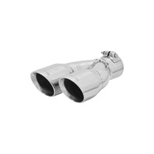Load image into Gallery viewer, Exhaust-Tip-Logo-Embossed-Polished-Stainless-Double-Wall-Dual-Angle-Cut