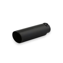 Load image into Gallery viewer, Exhaust-Tip-Logo-Embossed-Ss-Black-Ceramic-Coated-Double-Wall-Angle-Cut-3.