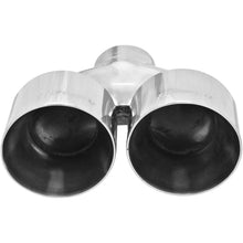 Load image into Gallery viewer, Exhaust-TipDualRoundWeldonStainless-Plist2.5In-Inlet10In-Length