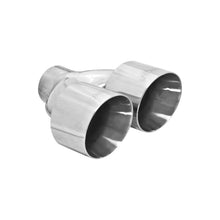 Load image into Gallery viewer, Exhaust-TipDualRoundWeldonStainless-Plist2.5In-Inlet10In-Length