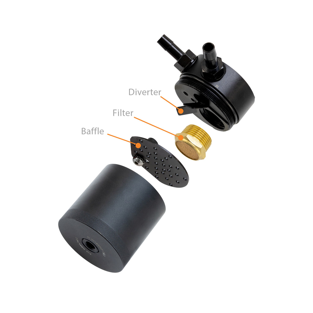 Mishimoto MMBCC-CTR-17PBEBK2 Honda Civic Type R baffled Oil Catch Can Kit, 2017+ for Select Honda Civic