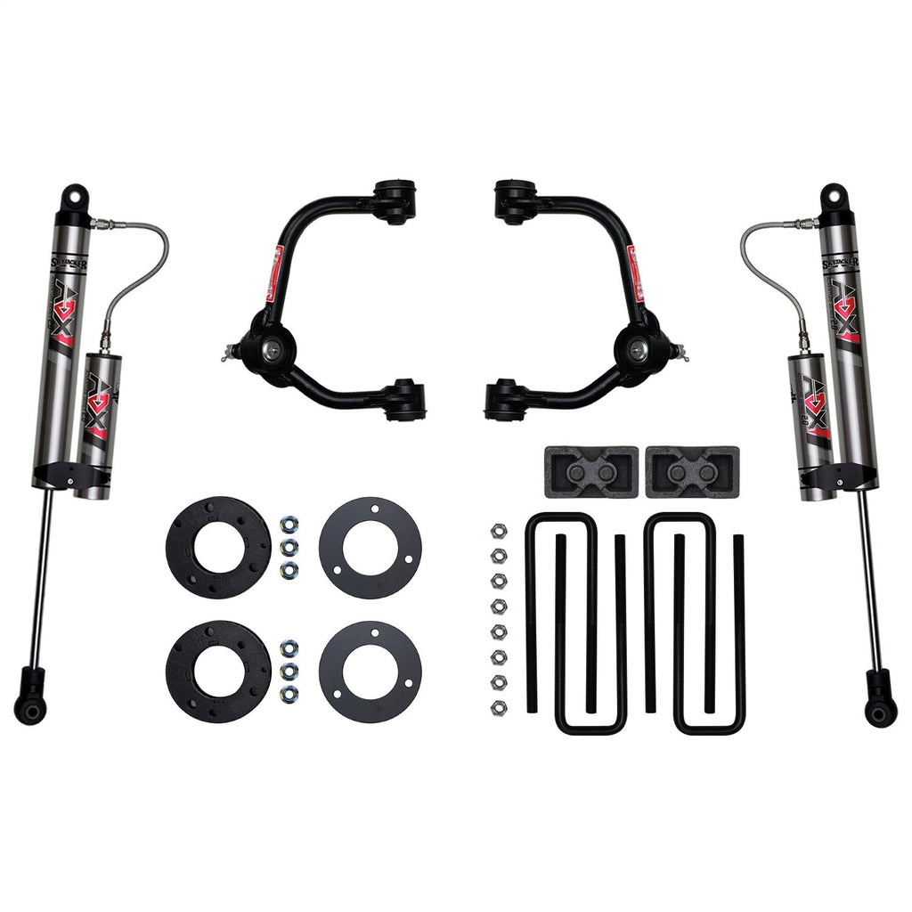 Skyjacker F1430KX 3 in. Suspension Lift Kit With ADX 2.0 Remote Reservoir Shocks. for Select Ford F-150