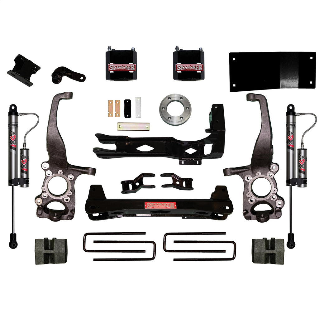 Skyjacker F1560BK-X 6 in. Suspension Lift Kit With ADX 2.0 Remote Reservoir Monotube Shocks. for Select Ford F-150